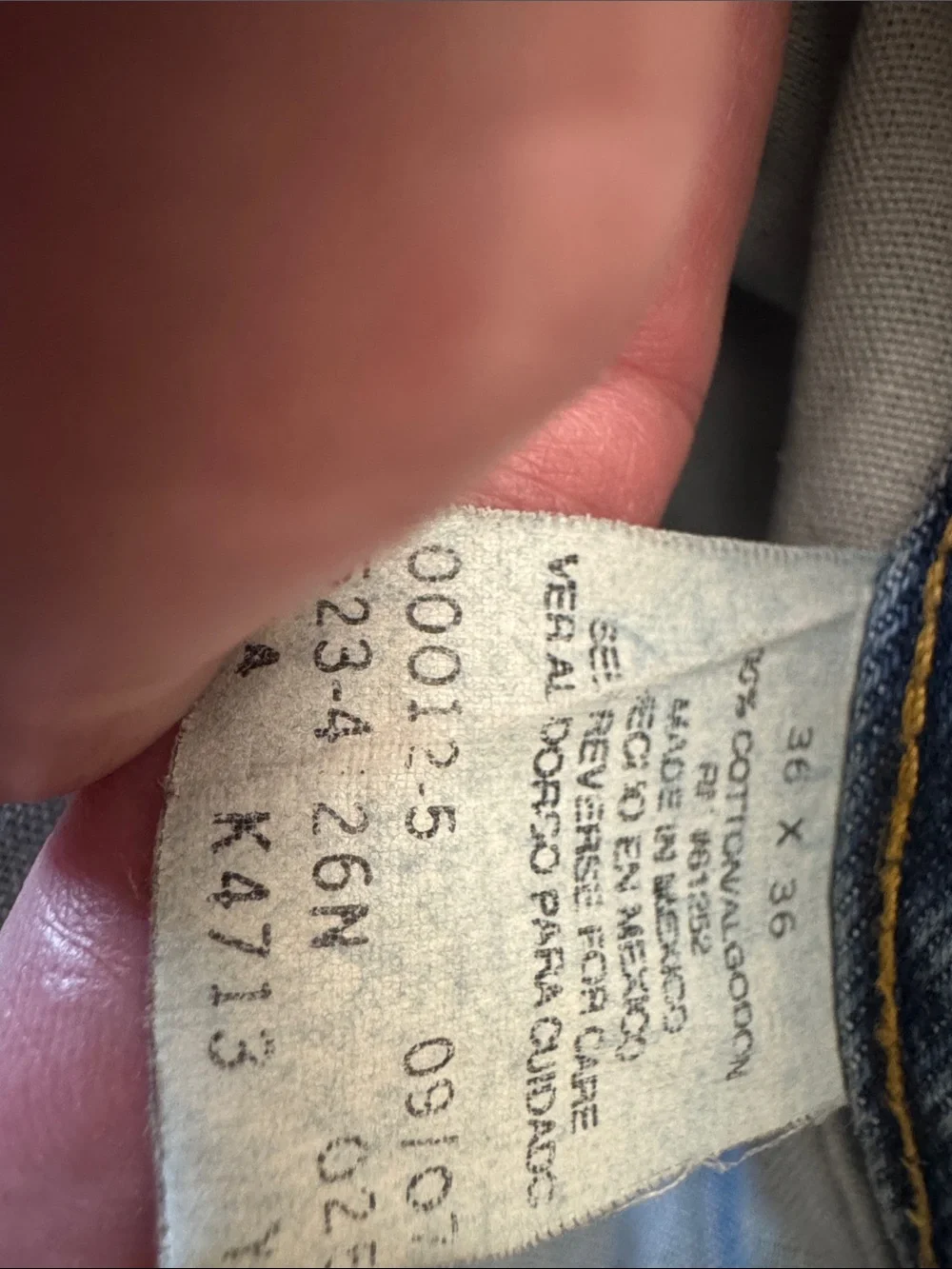 ARIZONA ORIGINAL Vintage Men's Tall Blue Denim Jeans 36x36